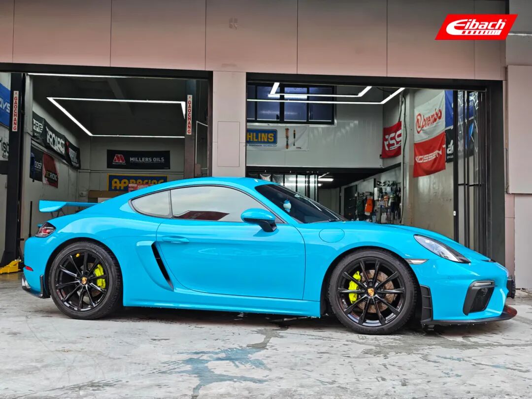 安装实例｜保时捷718 Cayman x 艾巴赫高性能弹簧PRO-KIT(图2)