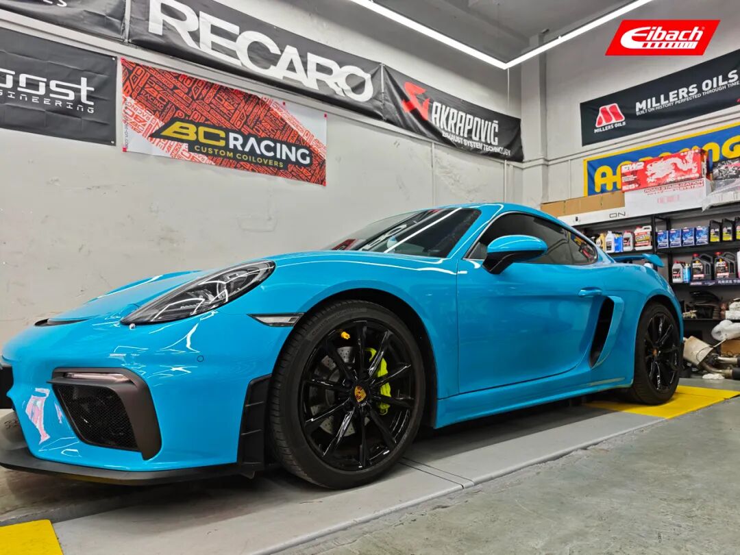 安装实例｜保时捷718 Cayman x 艾巴赫高性能弹簧PRO-KIT(图6)